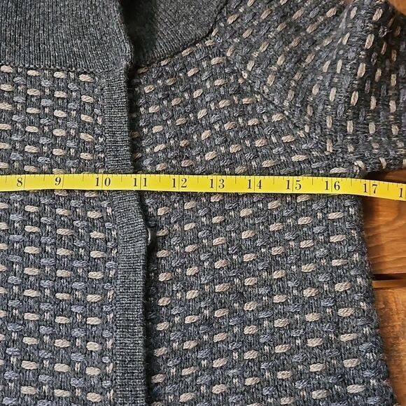 Banana Republic gray & taupe wool/cashmere/alpaca blend sweater size Small - Picture 9 of 10